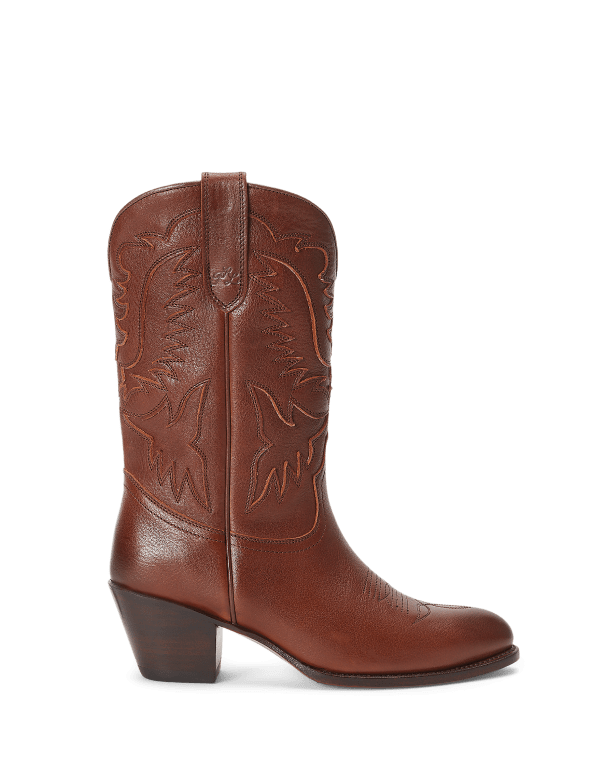 Cowboystiefel aus Leder