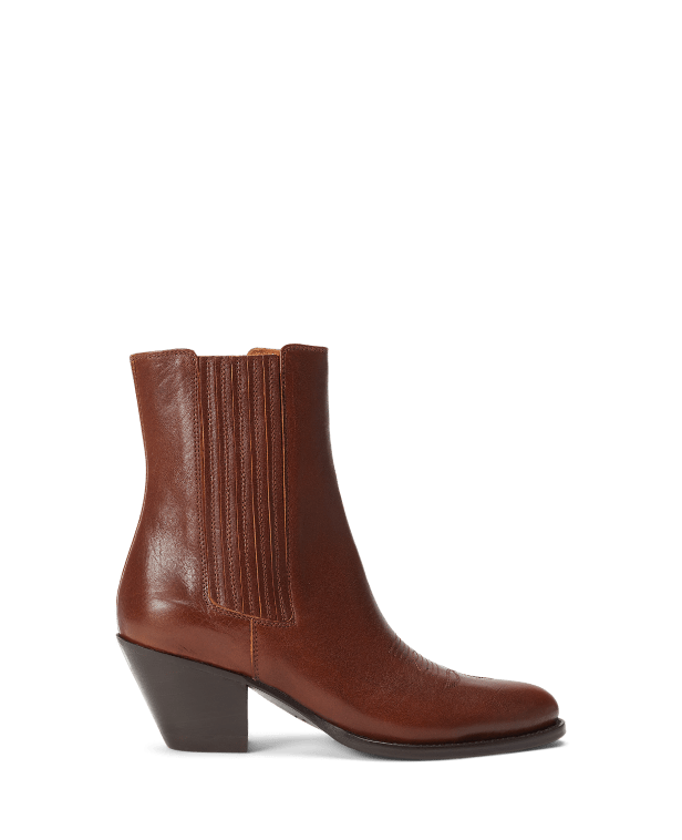 Chelsea-Lederstiefel im Westernstil