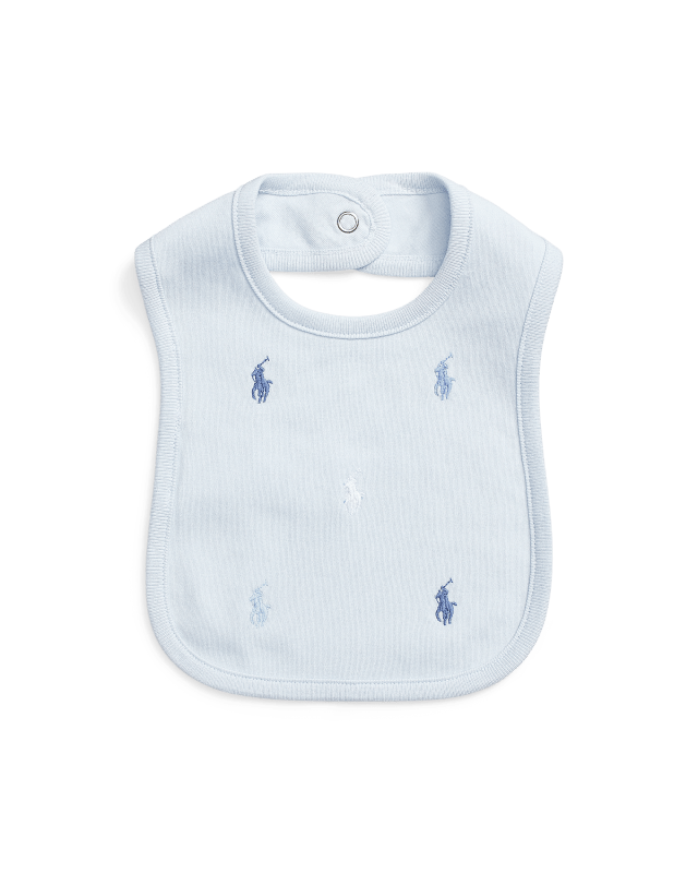Baumwoll-Lätzchen mit Polo Pony