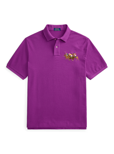 Classic-Fit Poloshirt mit Dreifach-Pony
