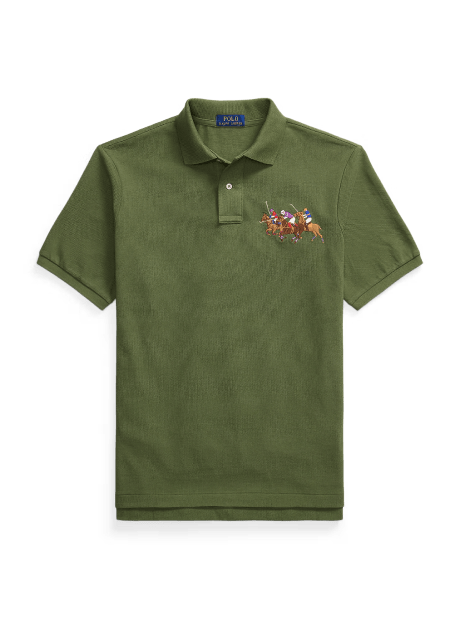 Classic-Fit Poloshirt mit Dreifach-Pony