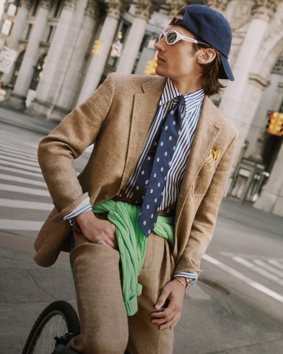 Tailored-Fit Polo-Sommerjacke aus Tweed