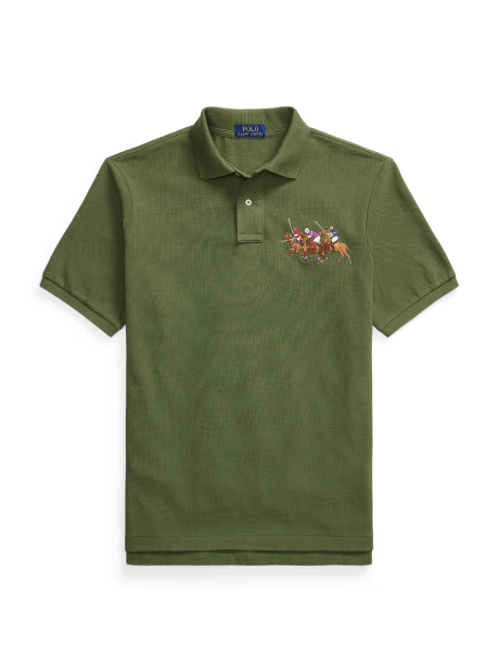 Classic-Fit Poloshirt mit Dreifach-Pony