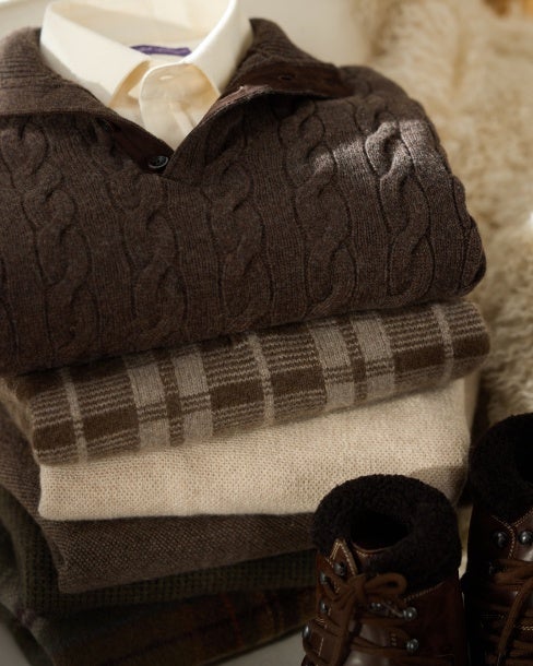 Kaschmirpullover mit Zopfmuster