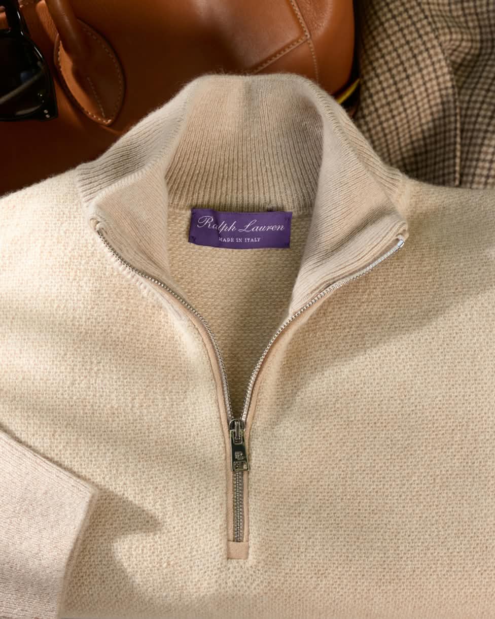 Kaschmirpullover mit Pfauenaugenmuster