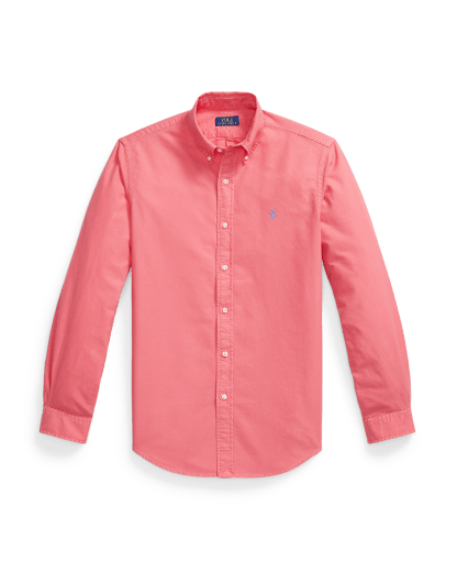 Gefärbtes Custom-Fit Oxfordhemd