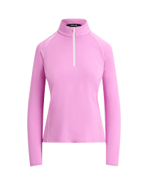 Jerseypullover mit Viertelreißverschluss