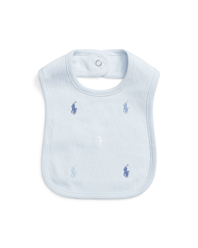 Baumwoll-Lätzchen mit Polo Pony