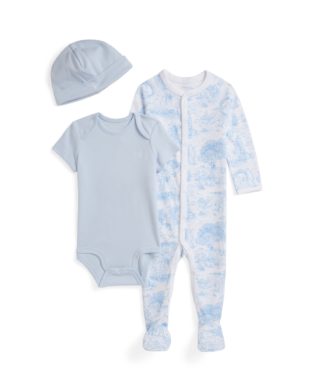 3-teiliges Geschenkset mit Toile-Druck