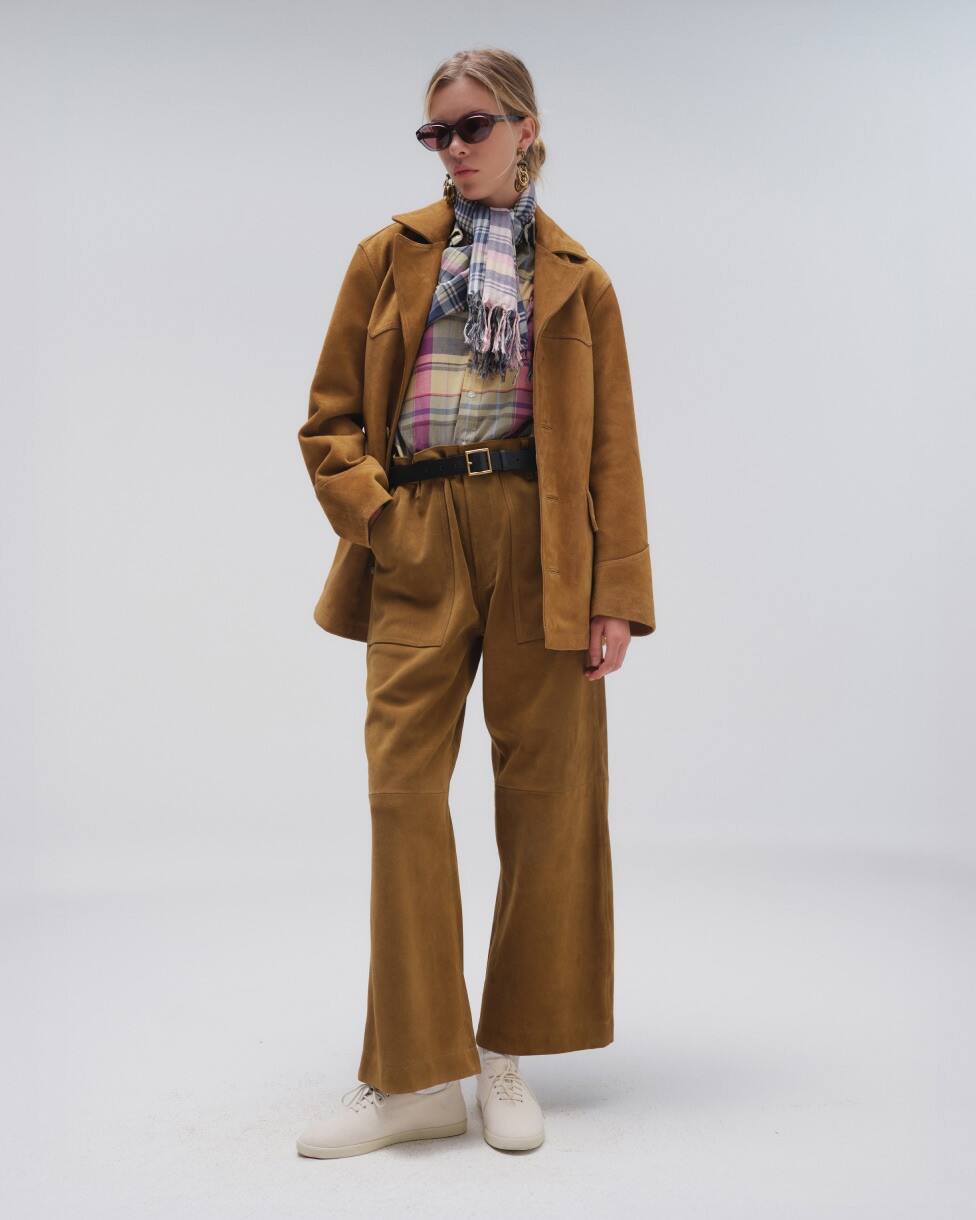 Westernjacke aus Wildleder