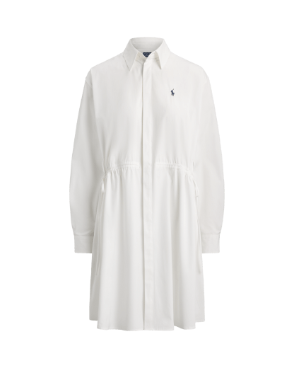 Baumwoll-Hemdkleid mit Tunnelzug