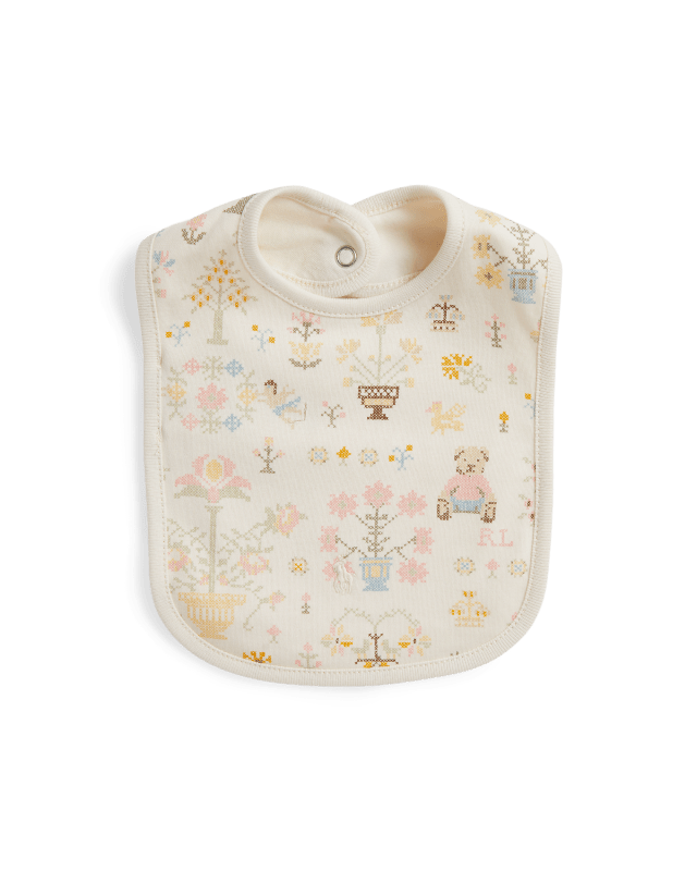 Baumwoll-Lätzchen mit Polo Bear
