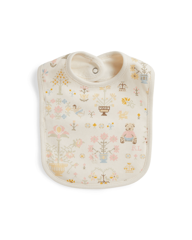 Baumwoll-Lätzchen mit Polo Bear