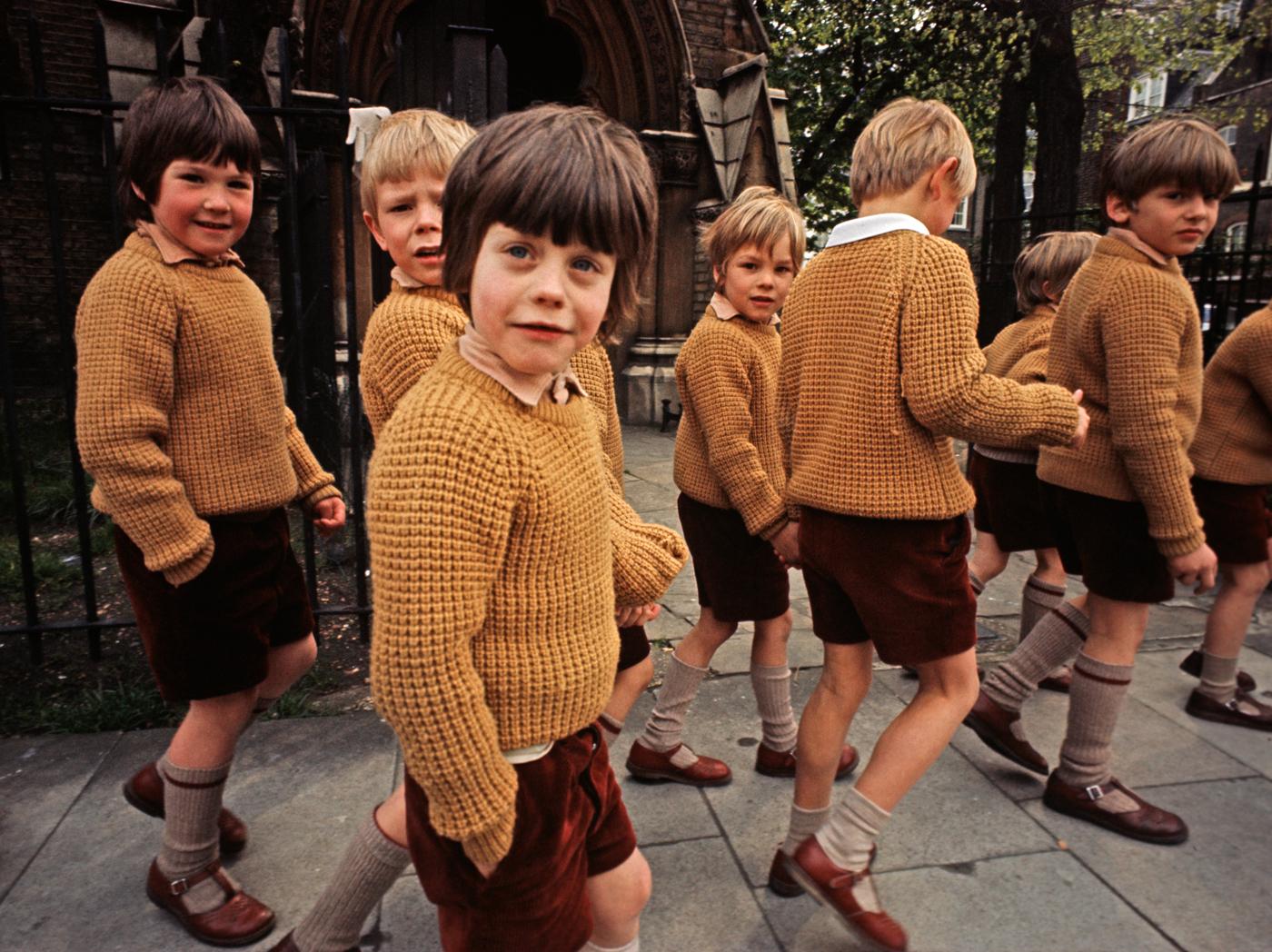                             Der britische Schuljungen-Look, ca. 1972