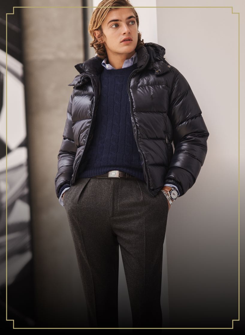 Rl discount puffer jacket