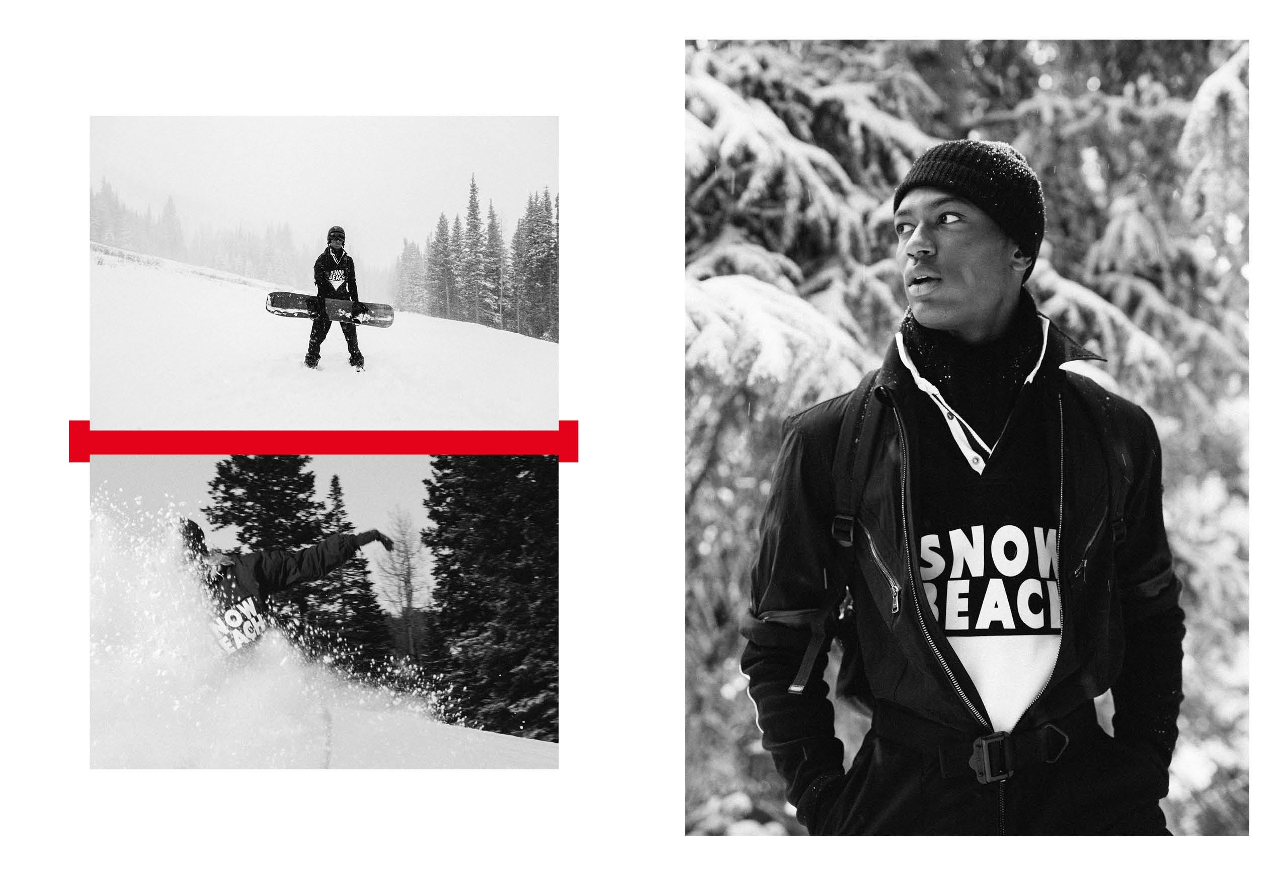 Die Kampagne Snow Beach 2018 mit den Kollektionen Color und Black &amp; White