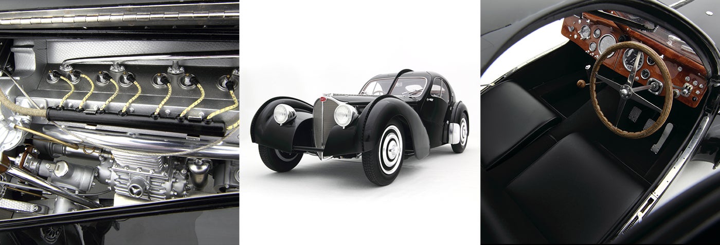 <span><strong>BLACK BEAUTY</strong></span><br/><span>Die Liebe zum Detail ist bei Amalgam-Modellautos sowohl innen als auch au&szlig;en ersichtlich</span>