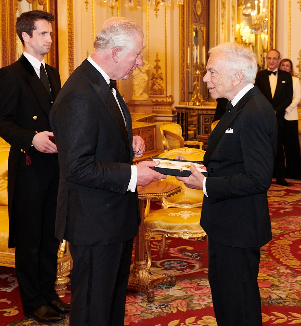 Ralph Lauren mit Seiner K&ouml;niglichen Hoheit dem Prince of Wales am 19. Juni 2019