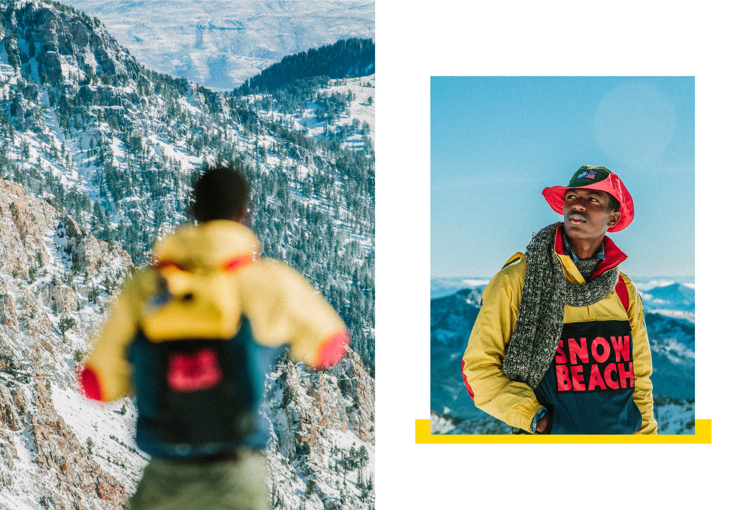Die Kampagne Snow Beach 2018 mit den Kollektionen Color und Black &amp; White