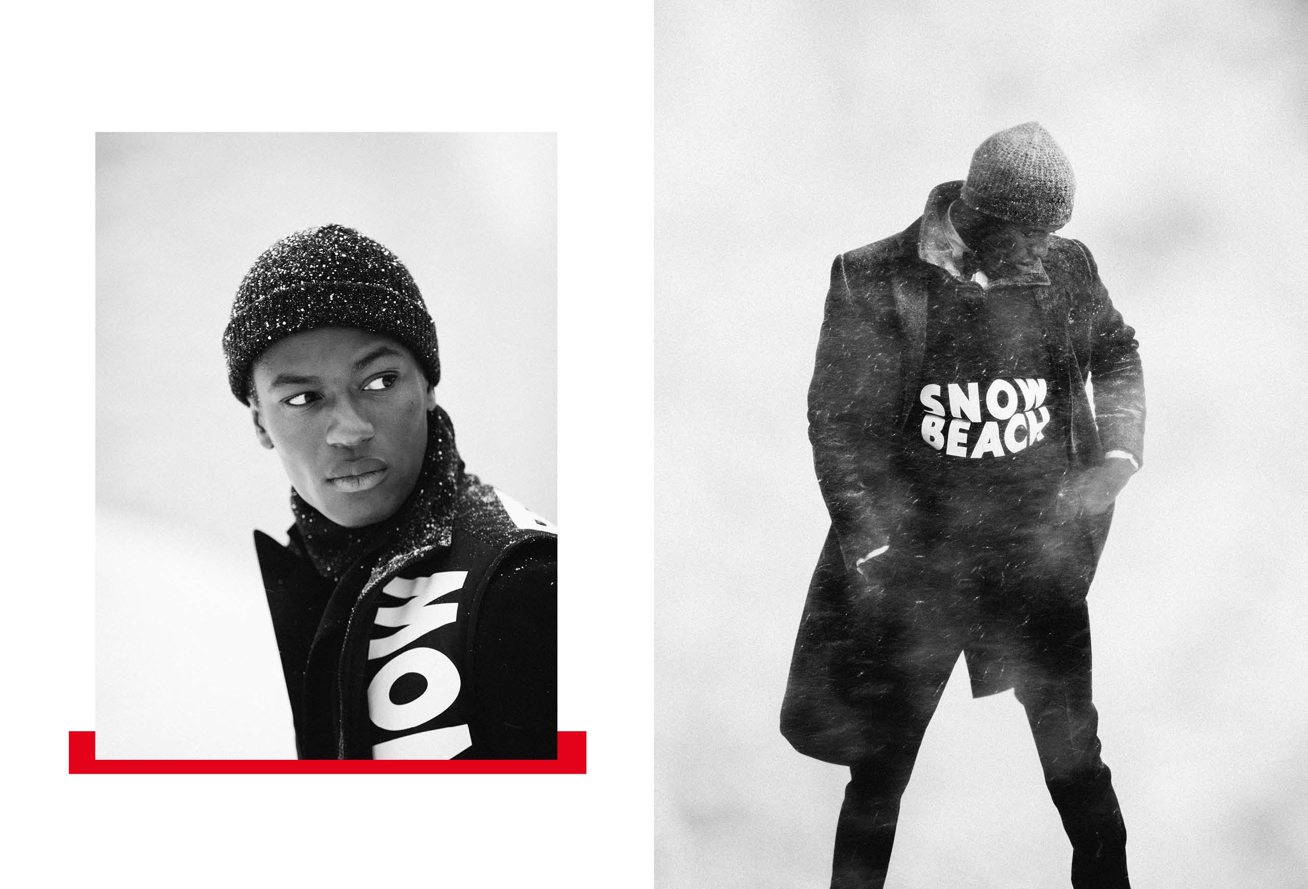 Die Kampagne Snow Beach 2018 mit den Kollektionen Color und Black &amp; White