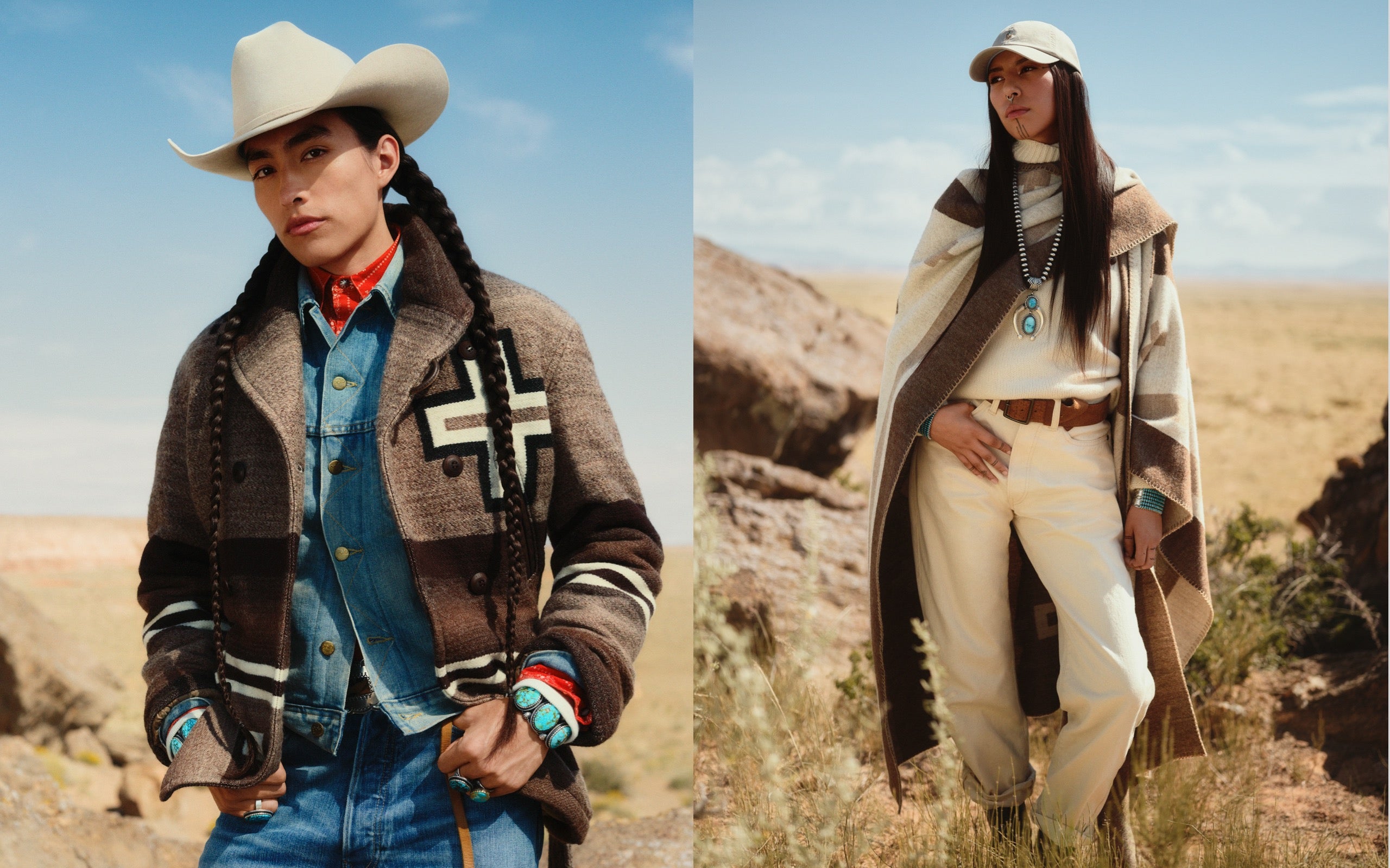  <strong>DIE LIEBE ZUM LAND</strong><br/> <span>Polo Ralph Lauren x Naiomi Glasses, die erste Kollaboration im Rahmen des &bdquo;Artist in Residence&ldquo;-Programms von Ralph Lauren, w&uuml;rdigt das Erbe und die jahrhundertealten Bekleidungstraditionen der Navajo</span>  <br/> 
