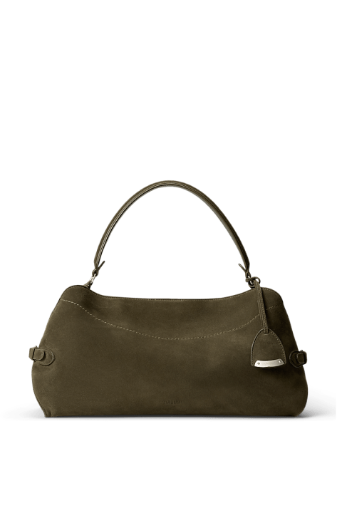 Schultertasche Ralph aus Kalbswildleder