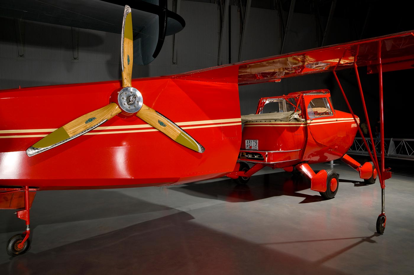                             Fultons geniales Airphibian, ausgestellt im Smithsonian National Air and Space Museum in Washington, D. C.