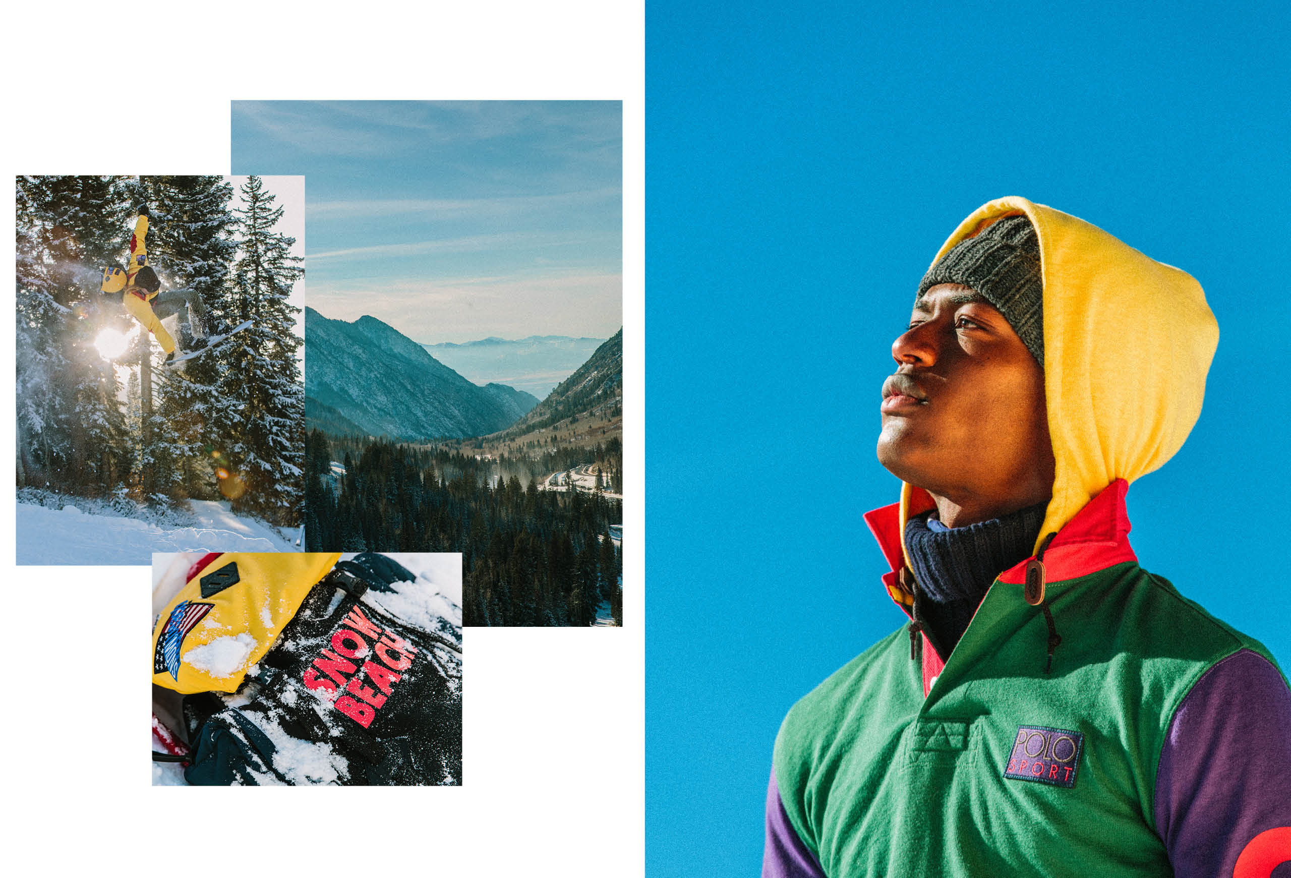 Die Kampagne Snow Beach 2018 mit den Kollektionen Color und Black &amp; White