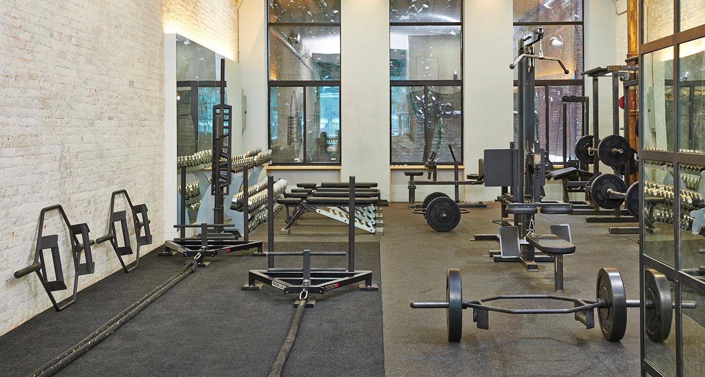                             Known for creating sleek hotel interiors, designer Samuel Amoia lent his talents to S10 Training for a gym that’s often mistaken for an art gallery