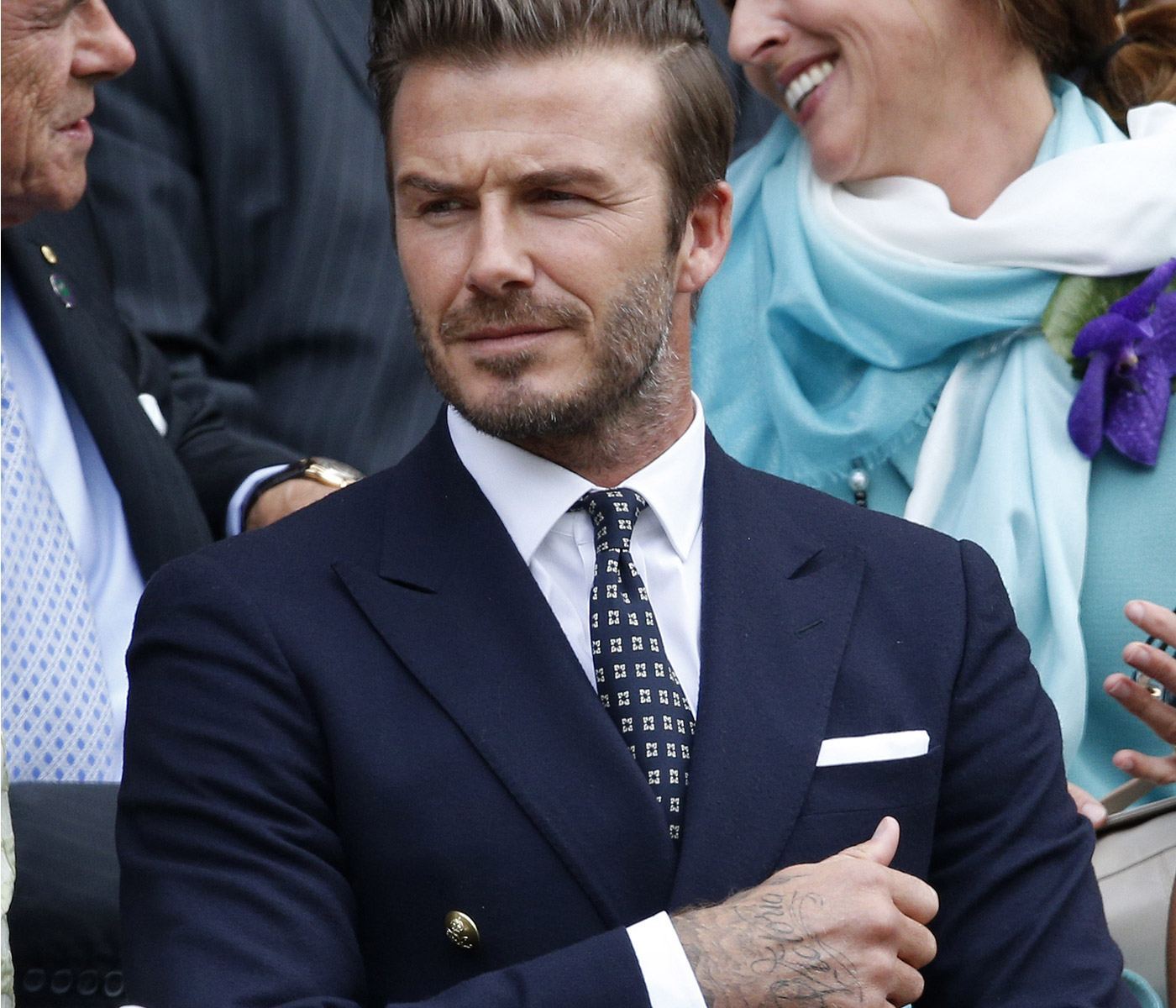 David Beckham trägt Polo Ralph Lauren in Wimbledon 2014