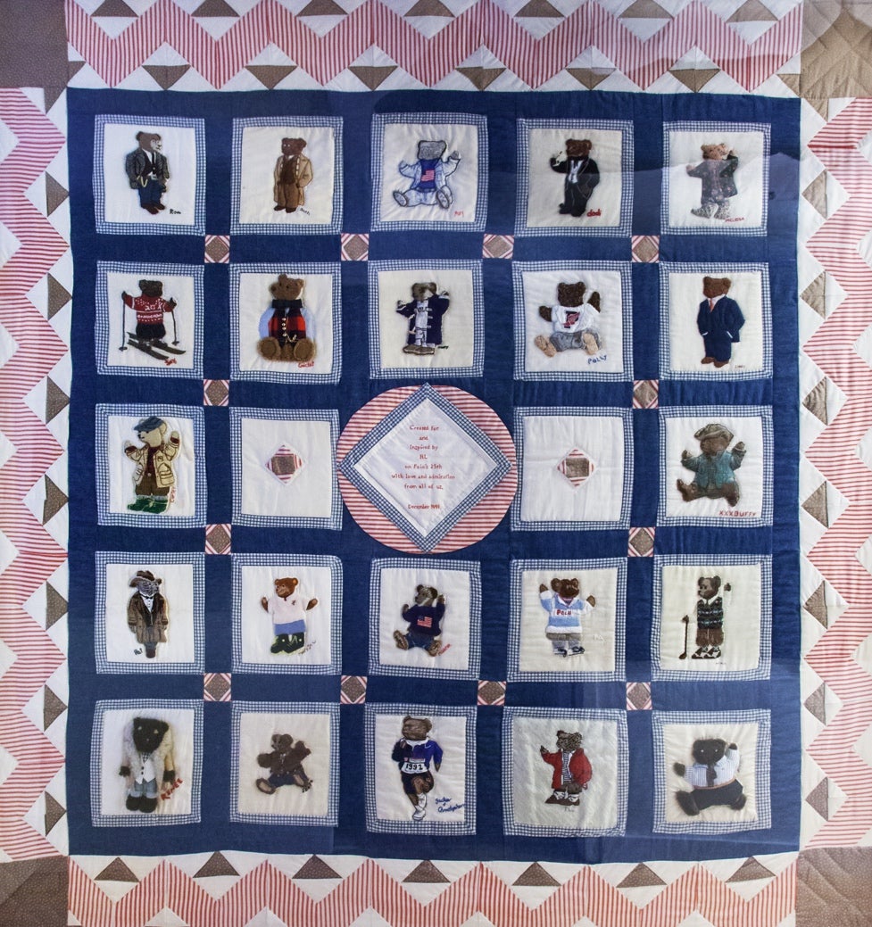 Ein Patchwork aus Polo Bears, eigens kreiert zum 25. Jubil&auml;um von Ralph Lauren