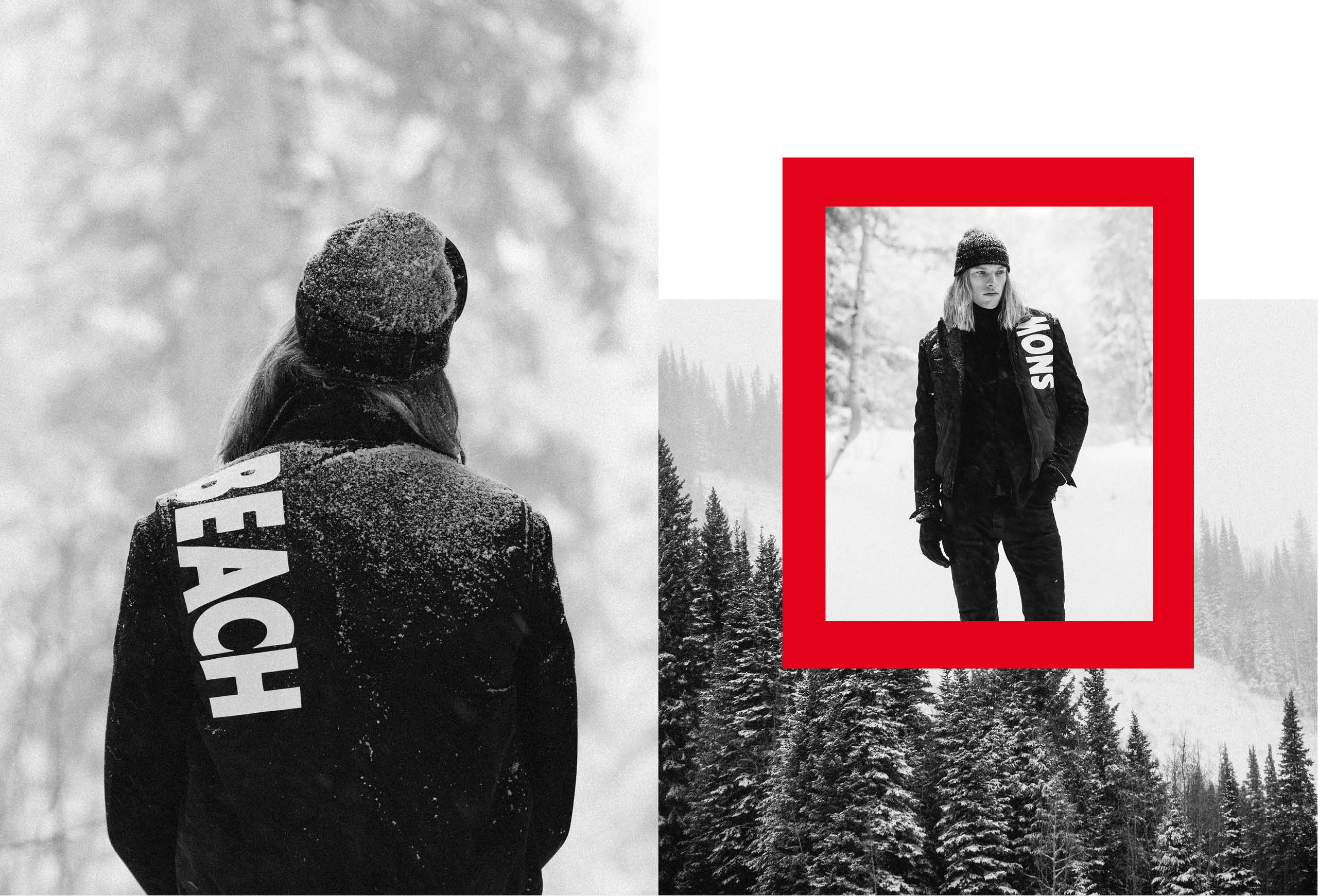 Die Kampagne Snow Beach 2018 mit den Kollektionen Color und Black &amp; White