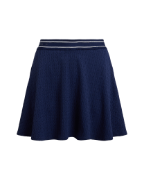 Cable-Motif A-Line Skort
