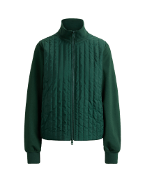 Hybrid Cropped Full-Zip Mockneck