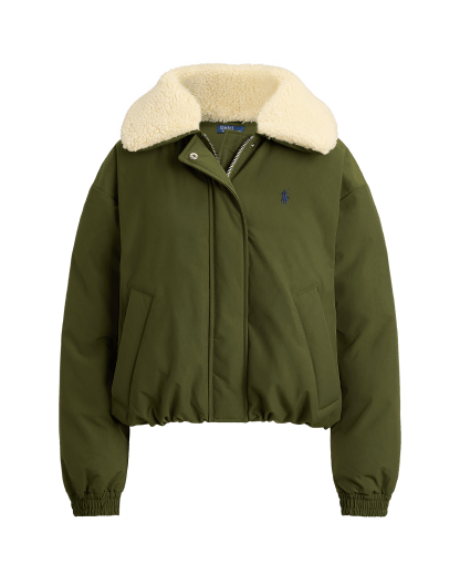 High-Pile-Collar Down Puffer Jacket