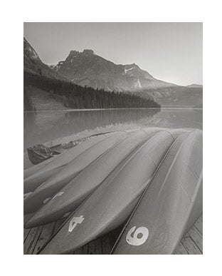 Greyscale photograph of surf boards on beach